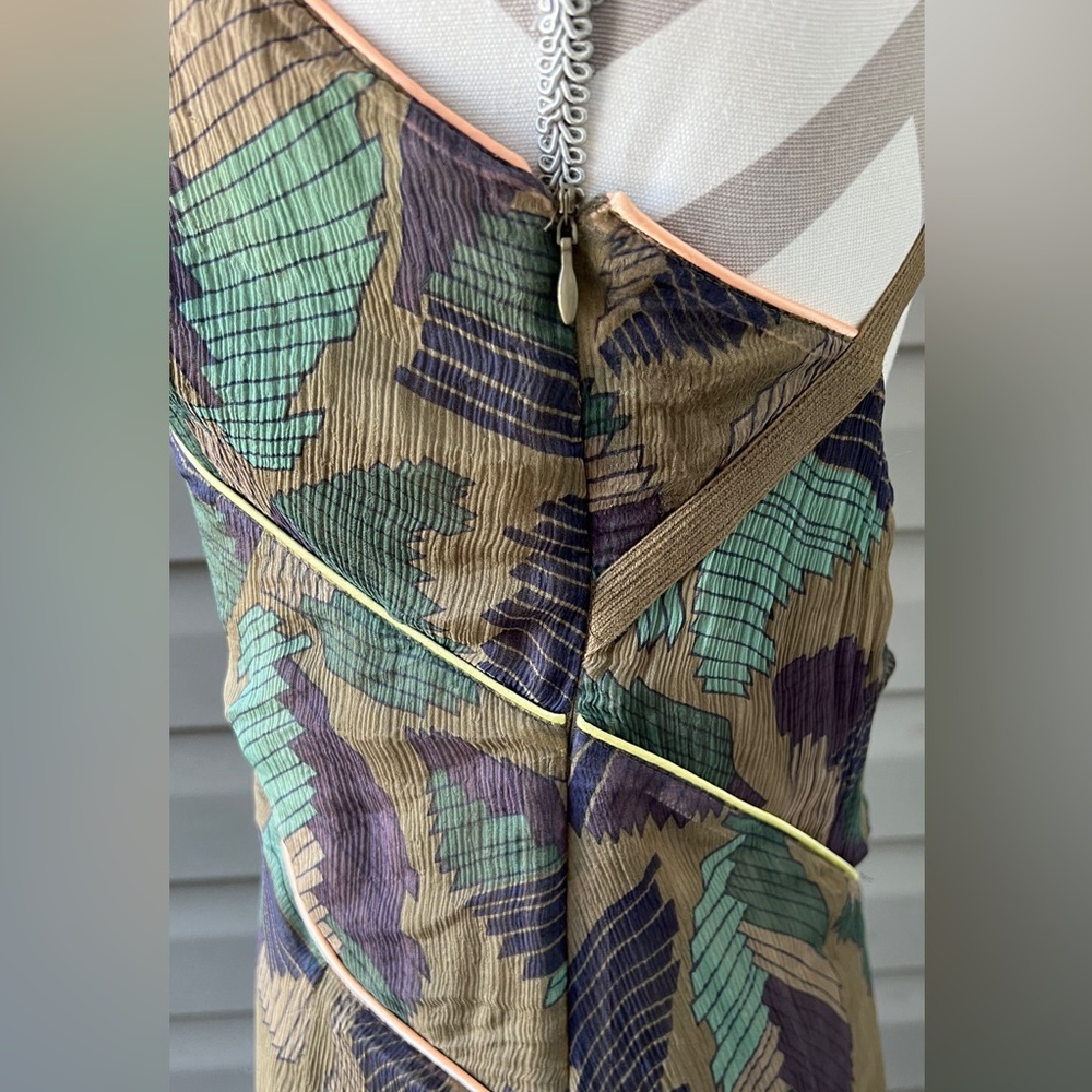 Diesel Dress Silk Dress Fregius Vestito Chiffon High Low Sz M - Picture 4 of 15
